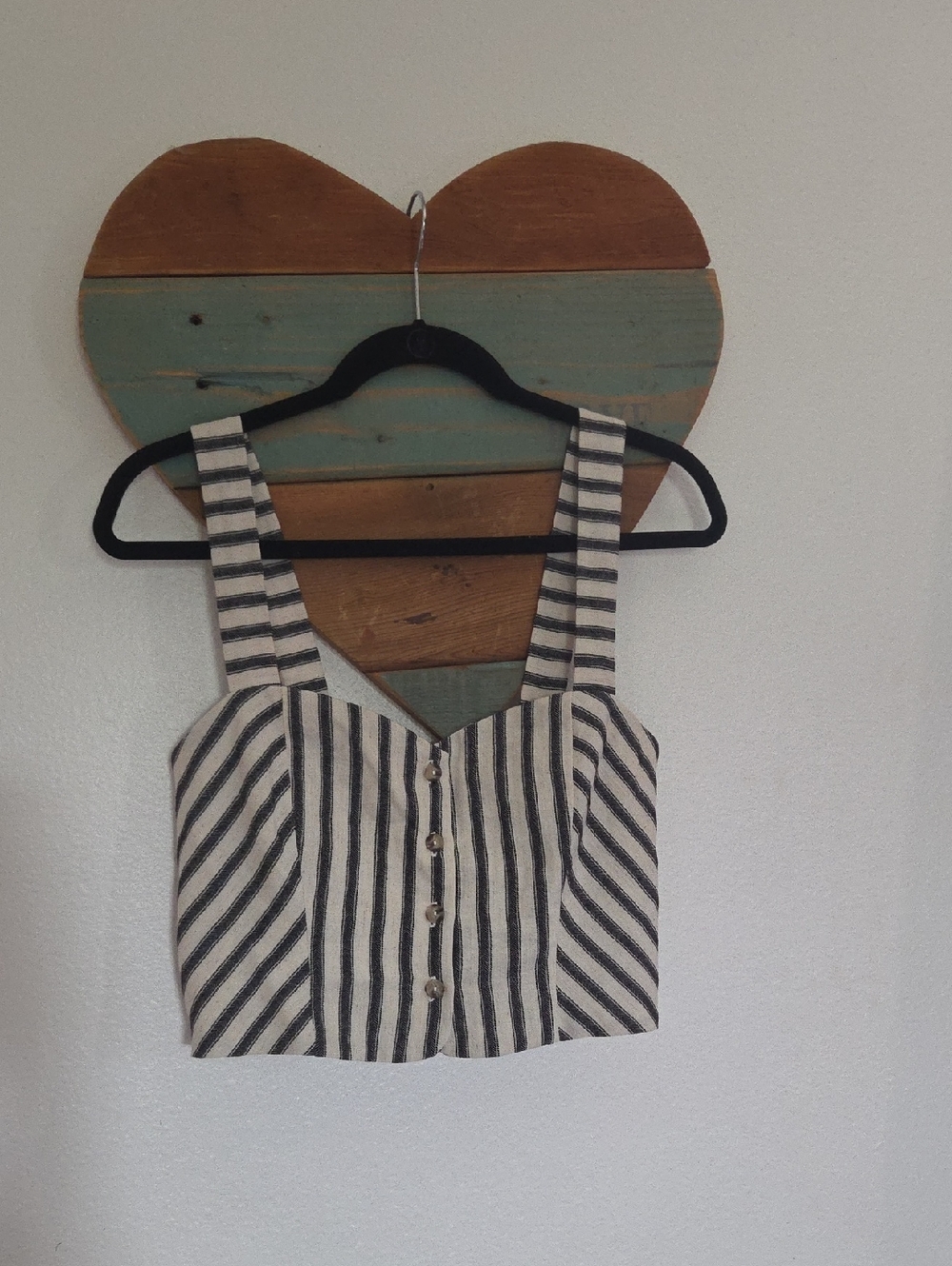 Self Contrast Portia Crop Tank Vest - Picture 4 of 8
